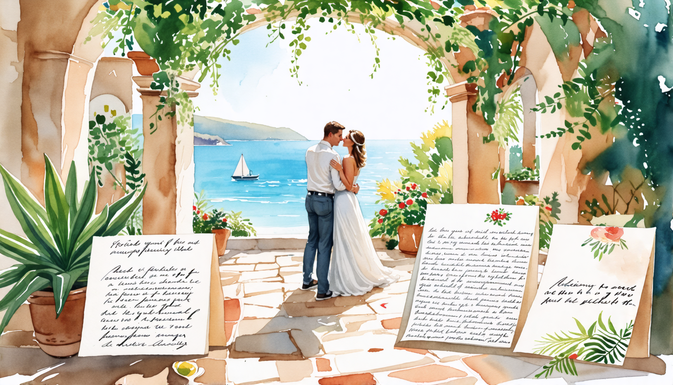 Announcing Your Mediterranean Elopement to friends and family